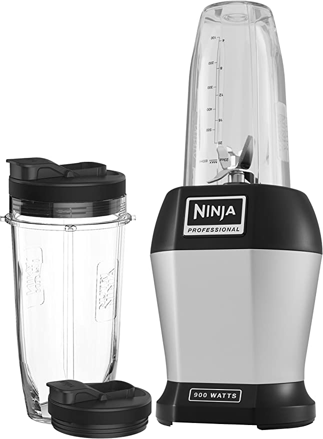 Nutri Ninja - Nutri Ninja Blender & Smoothie Maker 900W - BL450UK - Silver - KTechWorld