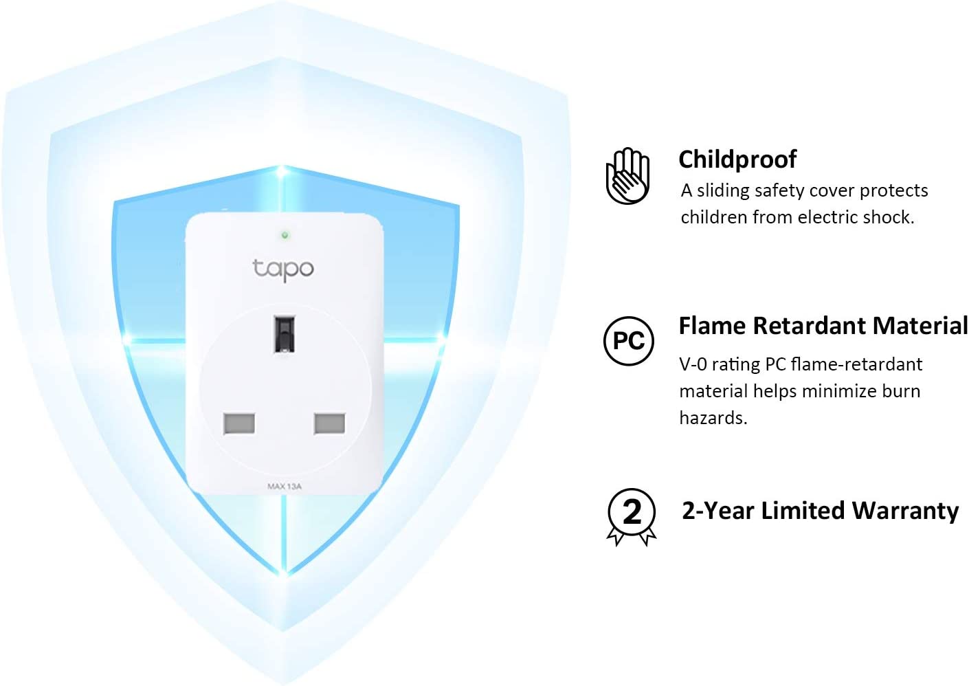 TP-Link Tapo Smart Plug Mini, Smart Home Wifi Outlet Works with Alexa Echo  & Google Home, No Hub Required, New Tapo APP Needed P100 2-pack 